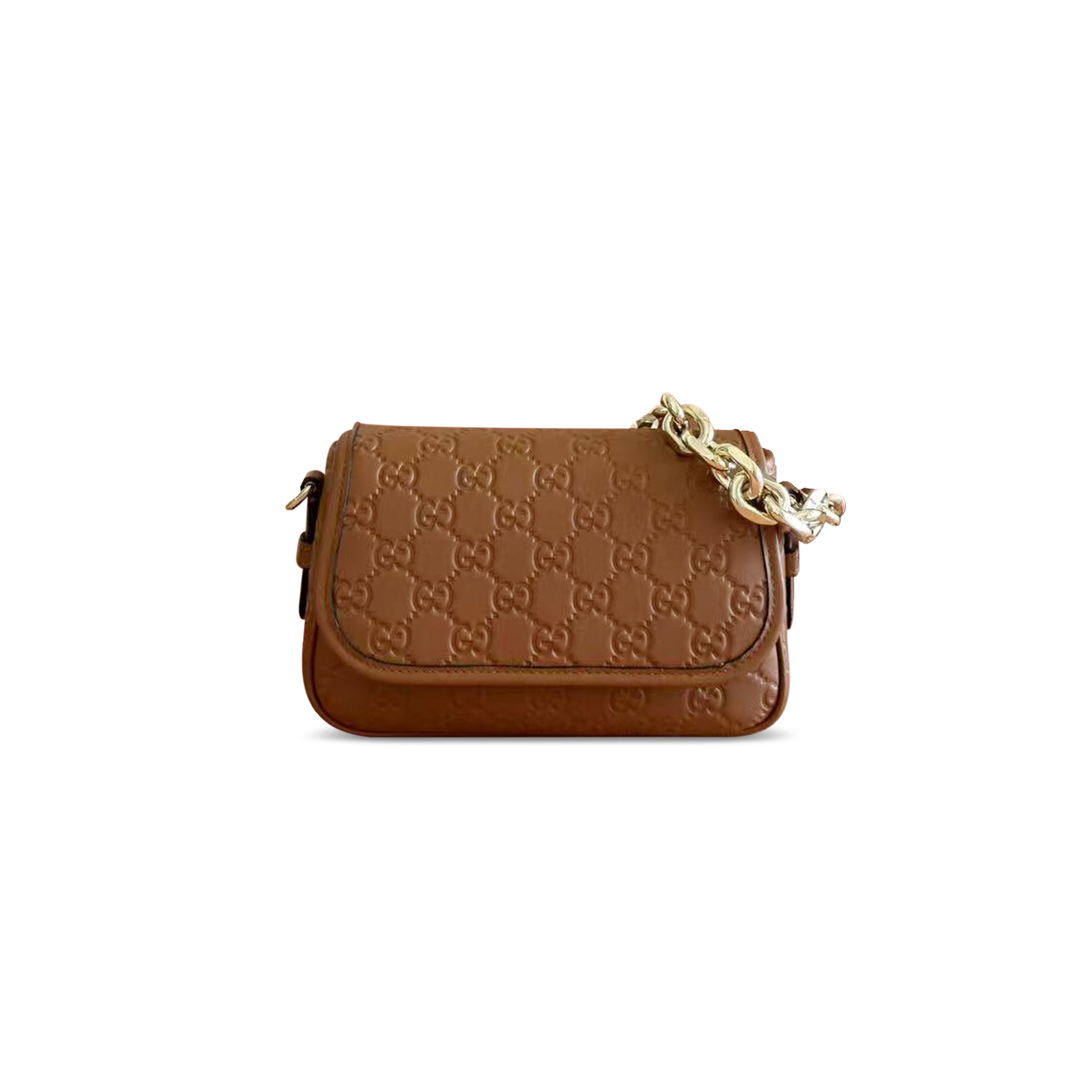 GUCCI GG EMBLEM SMALL SHOULDER BAG ‎847448 (20.5*13*7cm)